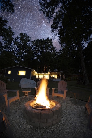 s'mores at the fire pit: we provide firewood and roasting sticks