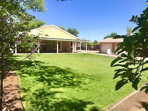 2000 sqft lush green grass and blue skies for 360 days of the year