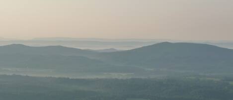 Beautiful views of Chattanooga Valley and distant Blue Ridge Mountains