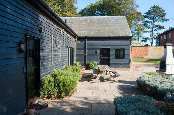 Patio and BBQ area