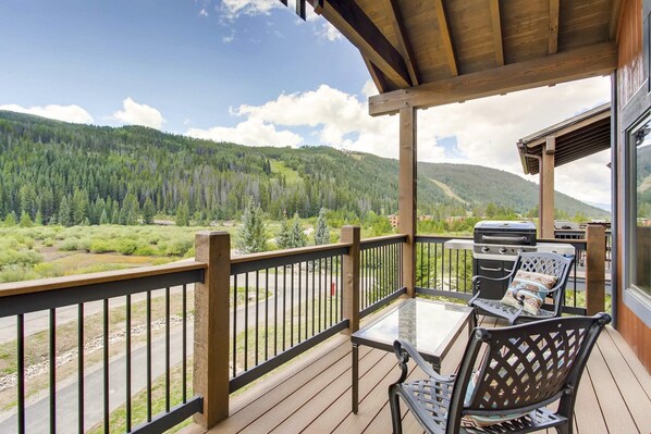 Get some mountain air on your own private balcony.