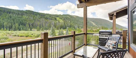Get some mountain air on your own private balcony.