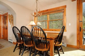 Enjoy meals together at the dining table