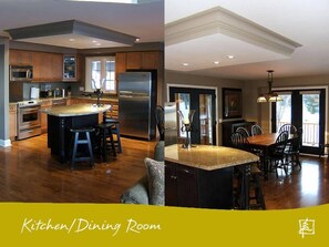 Kitchen Island and Dining Room
