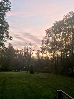 Sunrise in the backyard