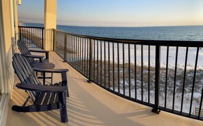 Breathtaking views from balcony sunrise and sunset.