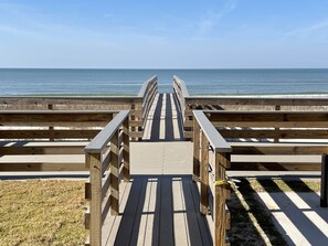 Walkway will drop you right on the beach