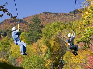 Alpine Zipline offers breathtaking scenes of the White Mountains.