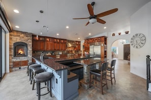 Spacious Kitchen with Island Seating