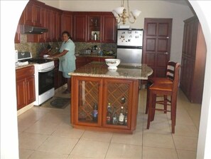 Mireya in the Kitchen.