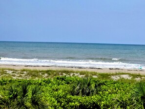 beach from balcony