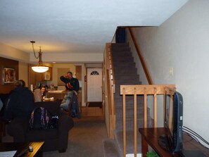 stairs up to the bedrooms on the second floor 