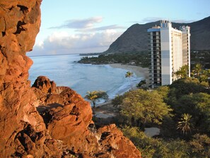 "Hawaiian Princess On the Beach in Makaha"
View from a top of Mauna Lahilahi