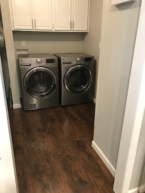 Laundry - Detergent and Dryer Sheets provided
