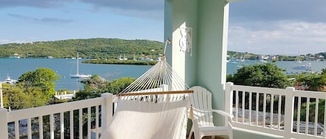 View from the covered terrace of your Sea Turtle Studio!