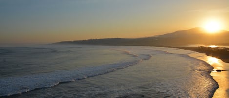 Sunrise View over the Bay of Con Con Playa La boca and Cero Mauco. .