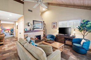 Open-concept living/dining room