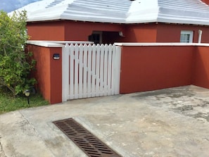 Small Blessings' private parking area