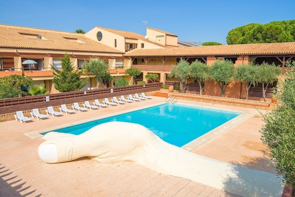 Lounge by the pool after a long day exploring.