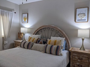 King Size bed in the Bedroom