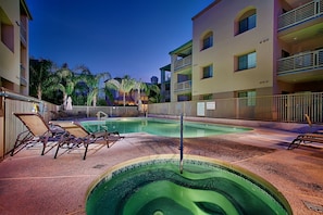 Enjoy resort style amenities without resort fees! Relaxing heated pool and spa.