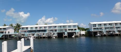 View from Marina - Townhouse is end unit in center