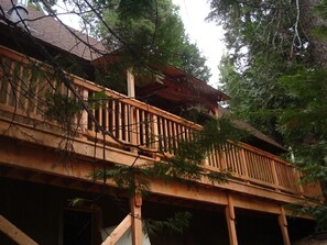 Cabin entry with new deck