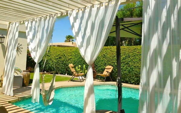 So relaxing by the pool!