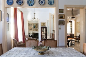 View from dining area towards 2 living rooms