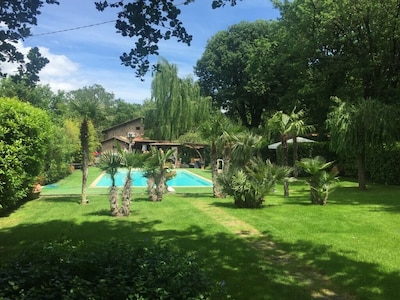 Villa rústica toscana con piscina, wifi, jacuzzi exterior,