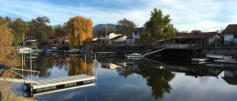 View of channel from deck 