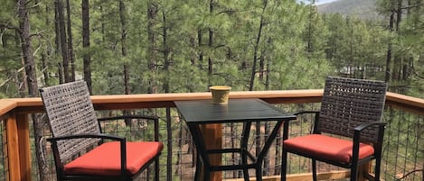 Your Private deck awaits you, perfect for two. 