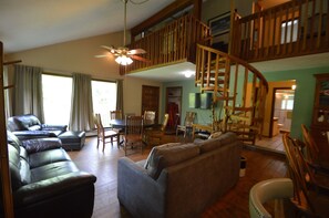 Living and dining area from side door entry. (May 2024)