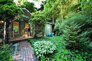 Brick path to the cottage