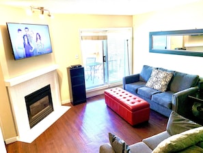 Another Angle Of Living Room With Sofa Bed & Love Seat