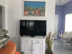 60" Flat Screen TV in Living Room