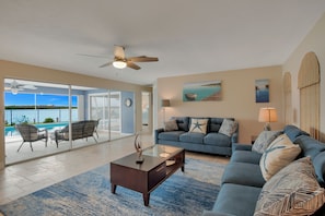Two living rooms in this home, both with beautiful views!