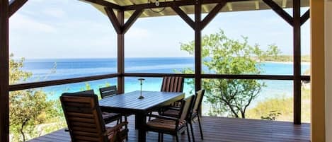 Stunning views from your porch overlooking the Caribbean Sea