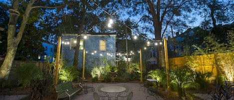 Garden Suite opens directly onto the courtyard