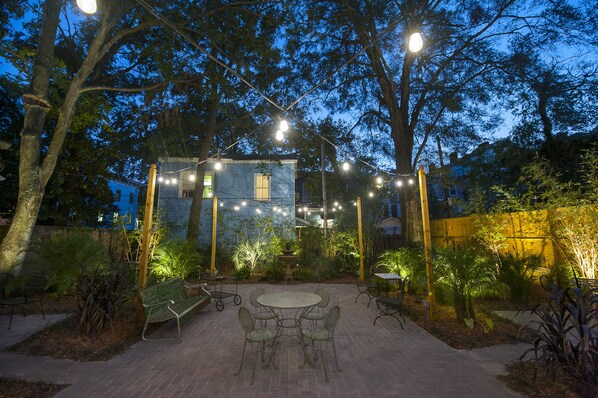 Garden Suite opens directly onto the courtyard