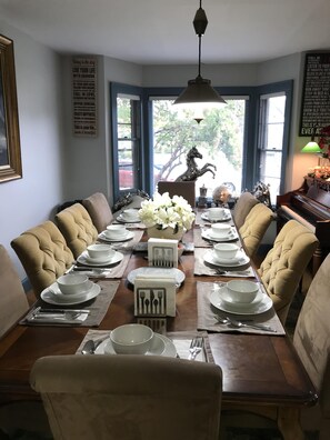 Dining room seats 10