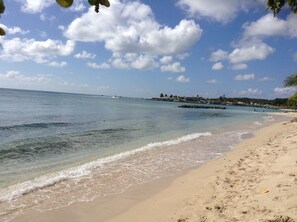 Heywoods Beach  showing marina