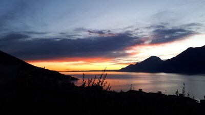 Luna apartment with wonderful lake and olive trees view