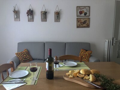 Luna apartment with wonderful lake and olive trees view