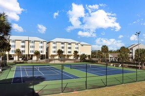 View of Pickleball Tennis Courts from Main Deck