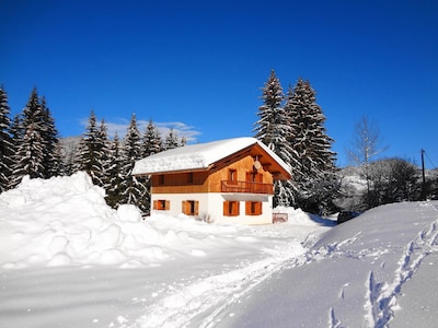 Ski Chalet con sauna, jacuzzi, cerca de pistas de esquí, en zona tranquila, cerca de Megève 