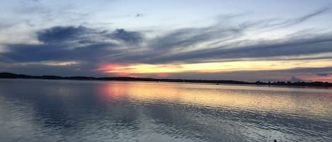 A different sunset every night! View from the dock.