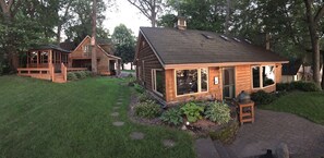 Main cabin, gazebo & guest house.