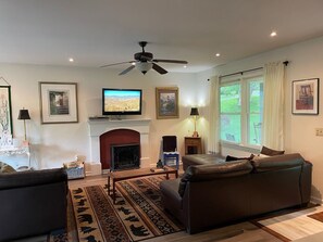 Living room with smart tv

