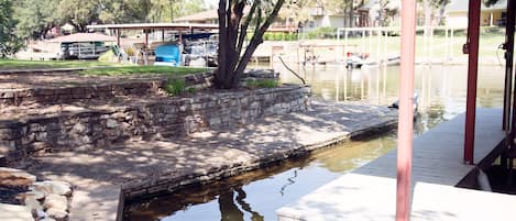 Walkway around the dock. Great for FISHING!